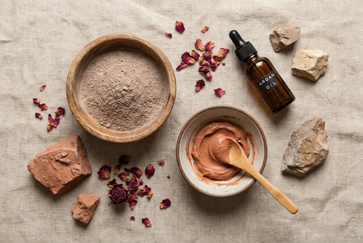 Ghassoul cheveux : bienfaits, utilisation et recette de masque marocain