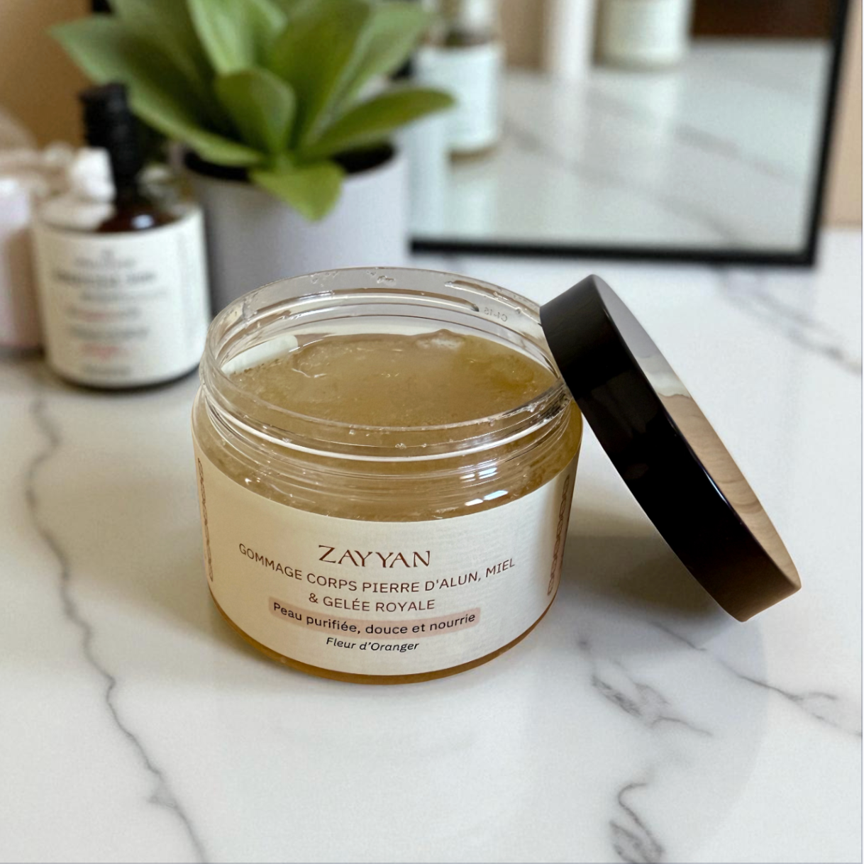 Gommage Hammam Corps Zayyan – Miel, Gelée Royale & Fleur d’Oranger