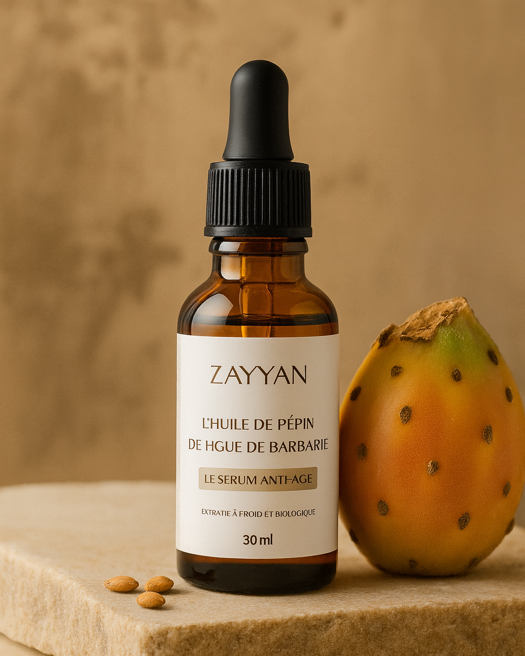 Sérum Huile Rare de Pépins de Figue de Barbarie Bio – 30 ML - Zayyan