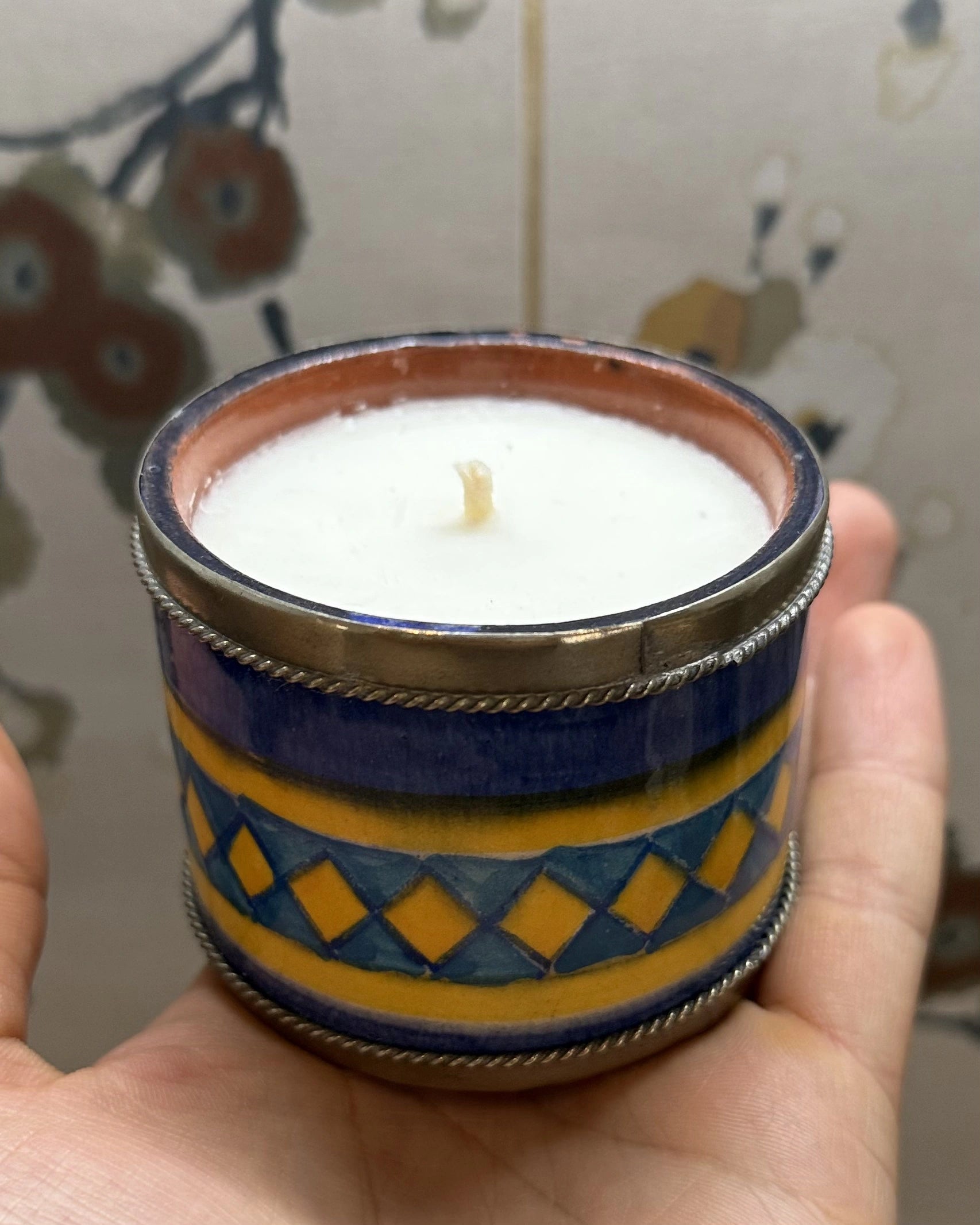 Bougie Artisanale Zayyan — “L'Or de Safi” (Pièce Unique)
