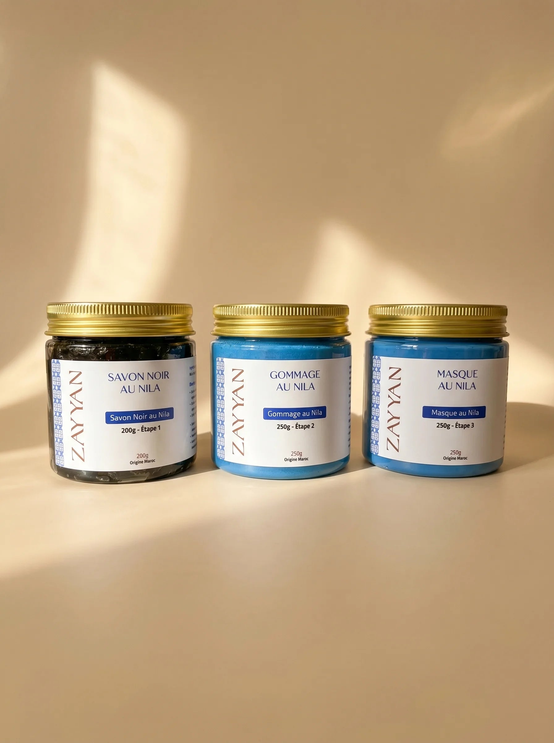 Pack Nila Bleu - Rituel Hammam au Nila du Maroc en 3 étapes