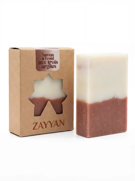 Savon aux trois argiles - Saponifié à froid, artisanal