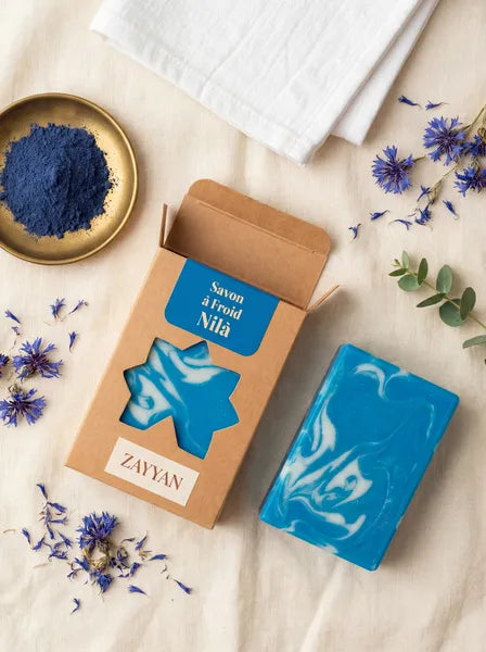 Savon au Nila - Savon artisanal à l'indigo bleu du Maroc