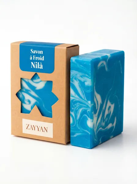 Savon au Nila - Savon artisanal à l'indigo bleu du Maroc