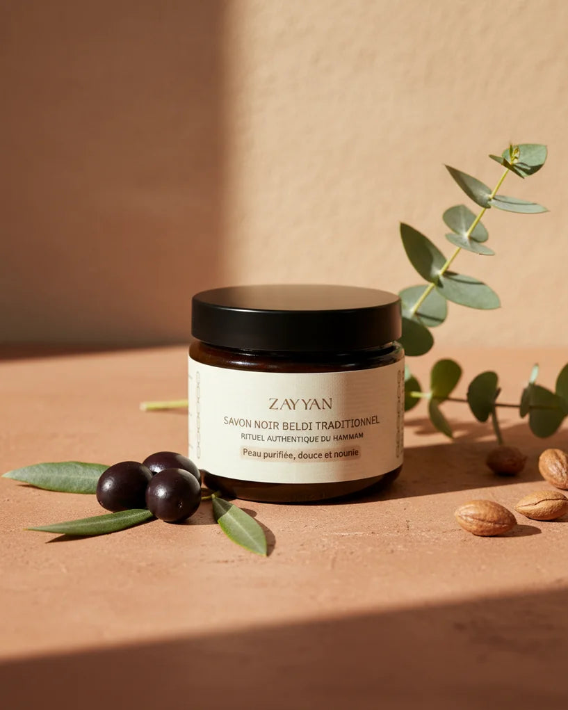 Savon noir pour le corps - gommage doux & hydratant | Zayyan