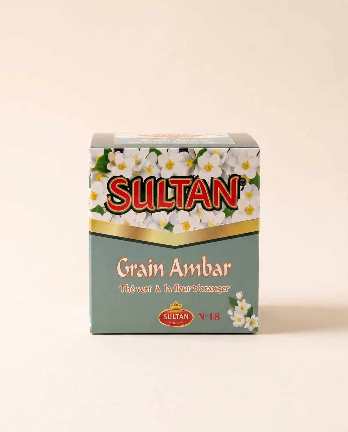 Boîte de thé vert à la fleur d'oranger Sultan Grain Ambar