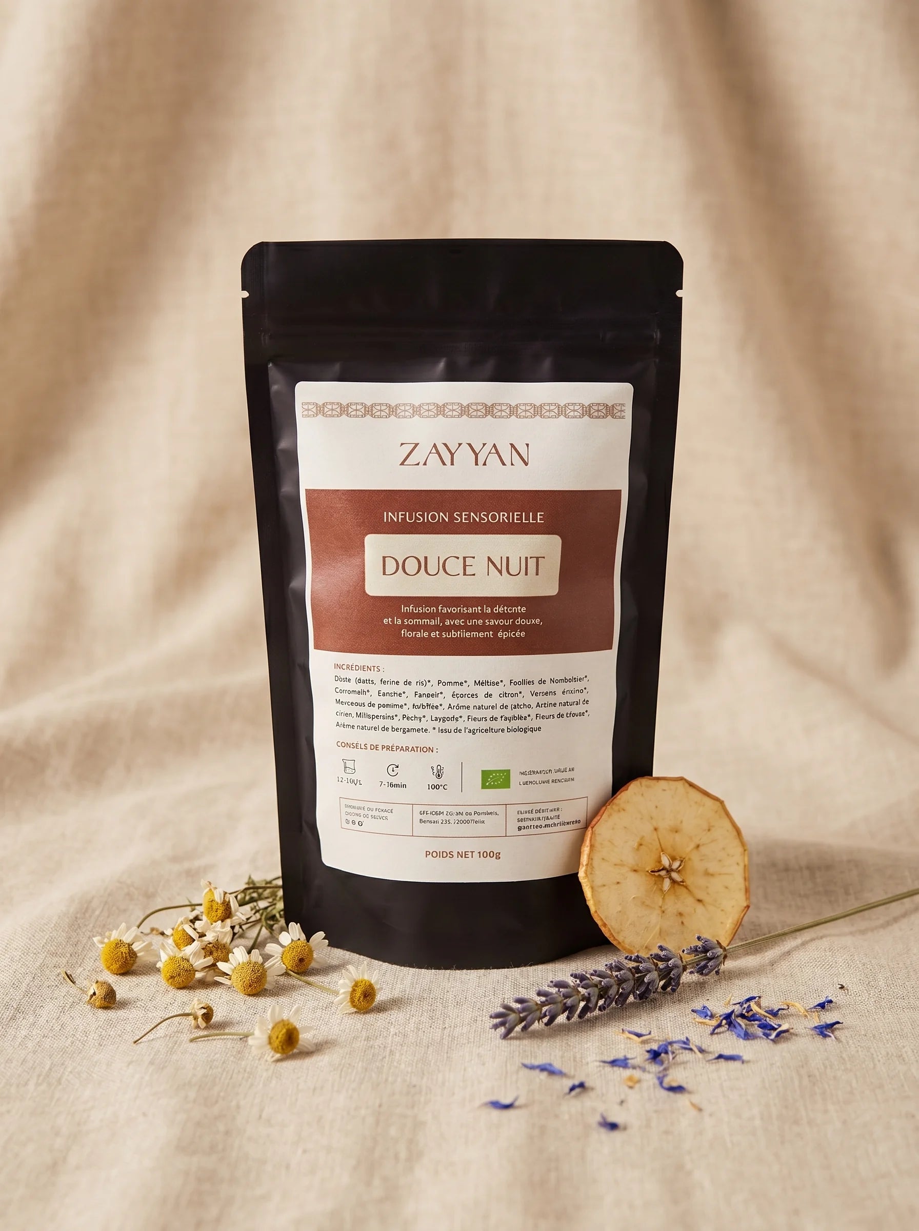 Infusion Douce Nuit - Tisane sommeil bio aux 16 plantes