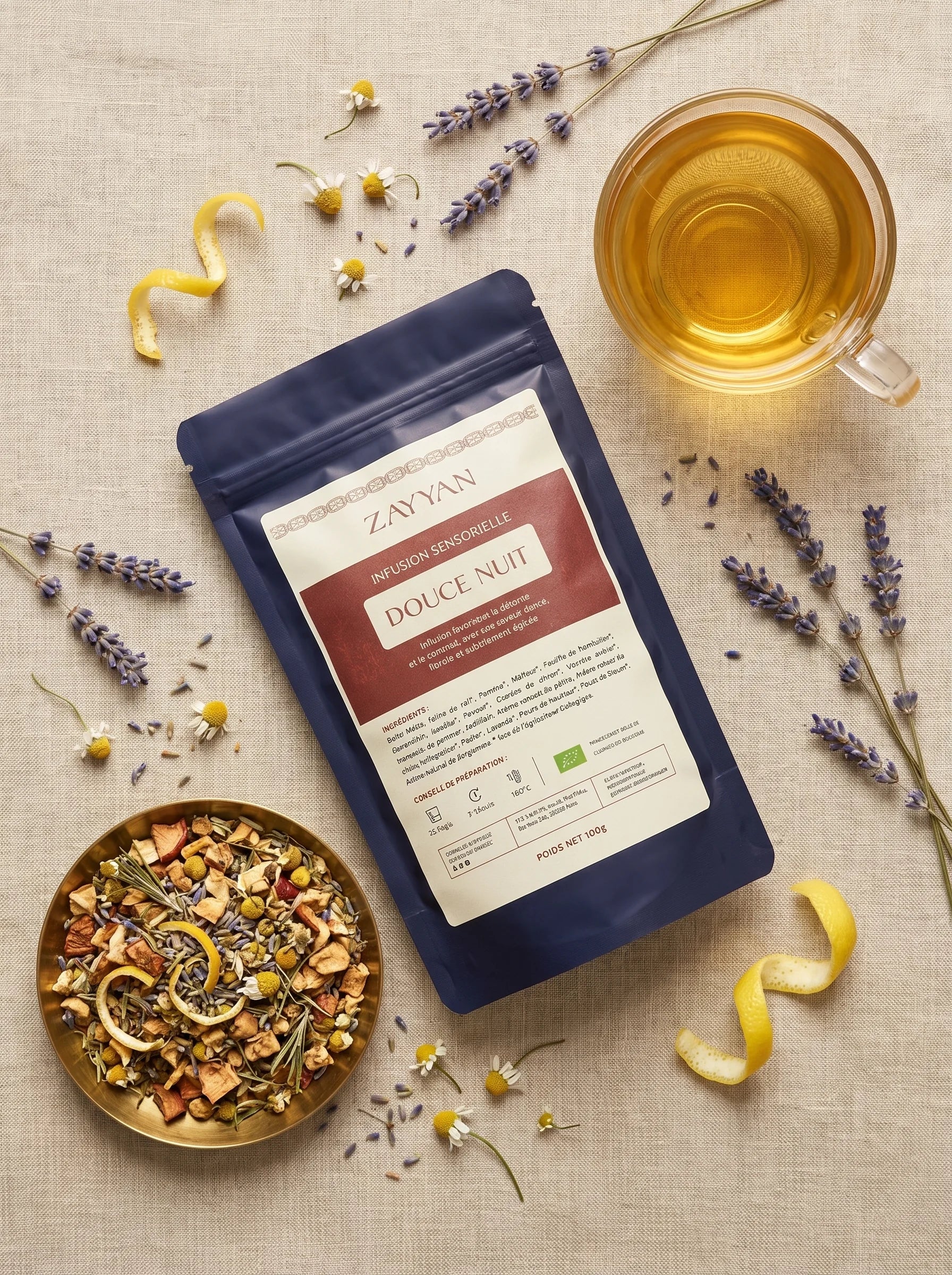 Infusion Douce Nuit - Tisane sommeil bio aux 16 plantes