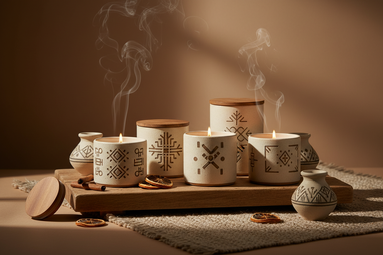 bougies parfumées fumante chic ambiance orientale