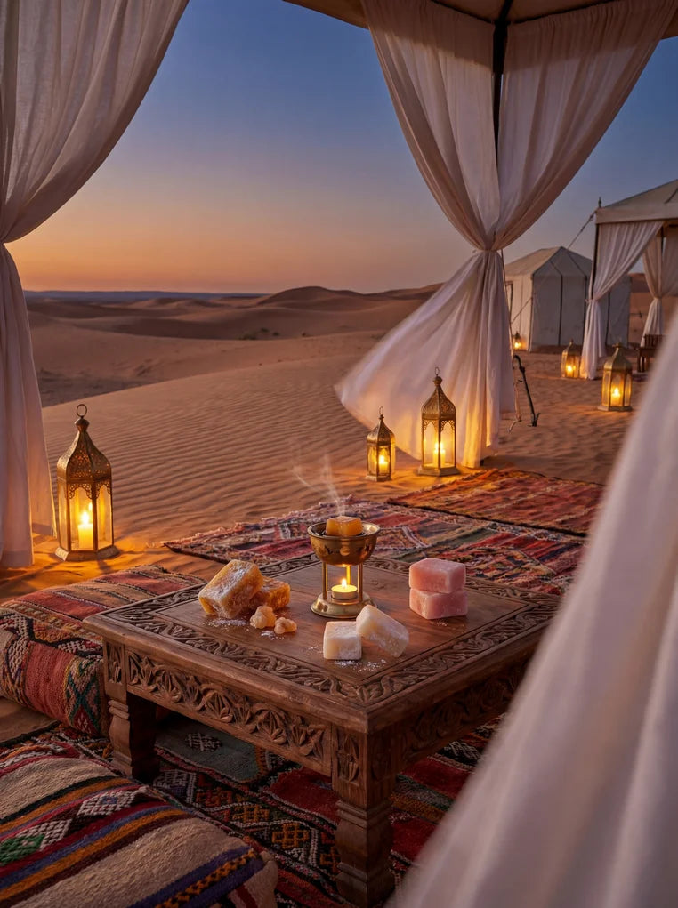 Carrés d'ambre fondants parfumés