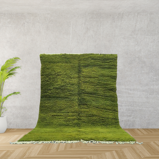 Tapis Vert Berbère Azilal - Évasion Naturelle (240x150 cm)