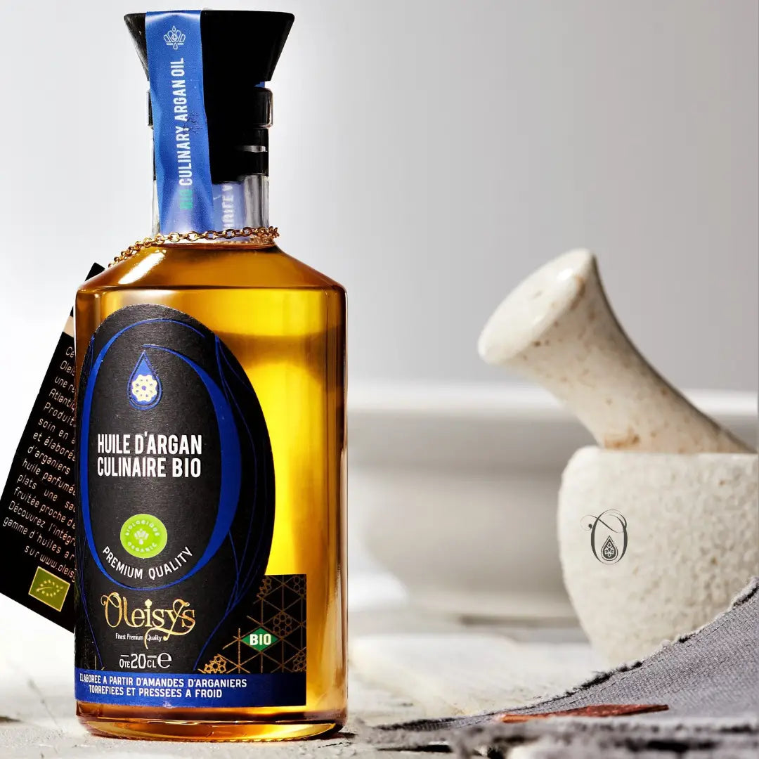 Huile d’Argan Culinaire Bio – Flacon Bijou 200 ml