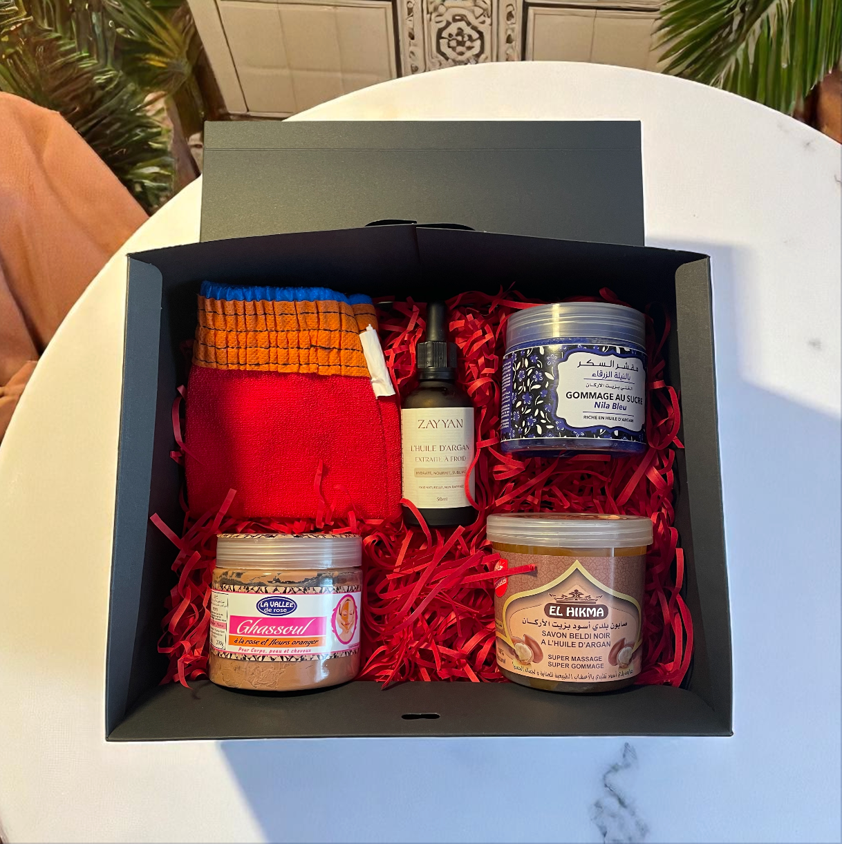 Coffret Hammam Marocain Zayyan – Rituel complet à offrir ou s’offrir