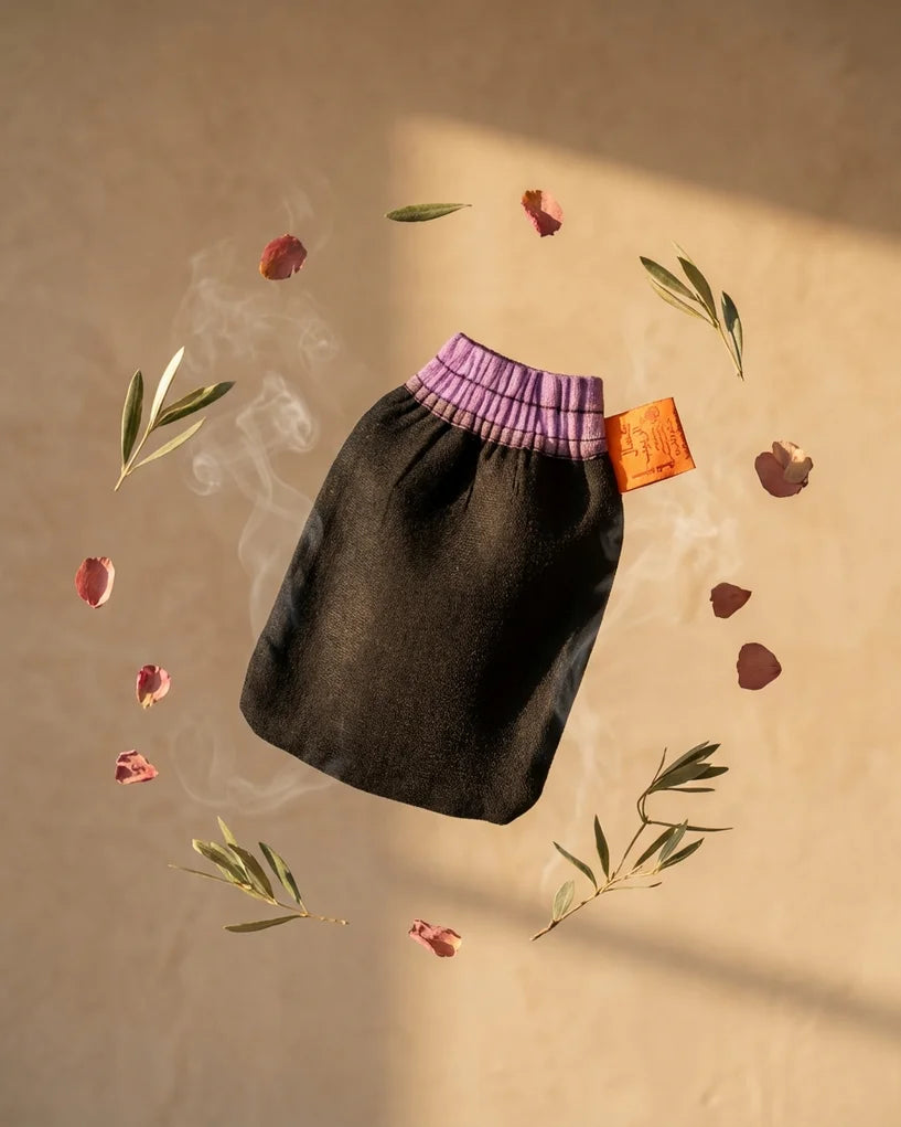 Gant kessa — Gant exfoliant marocain