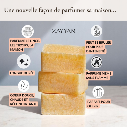 Parfum d’ambre solide Zayyan – Parfum d’intérieur  raffiné