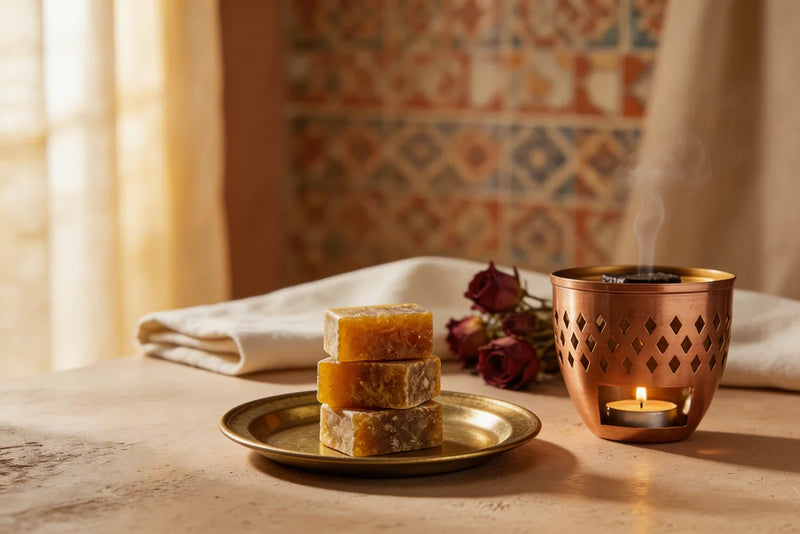 Carré d'ambre fondant - Trio de 3 parfums d'intérieur artisanaux — utilisation