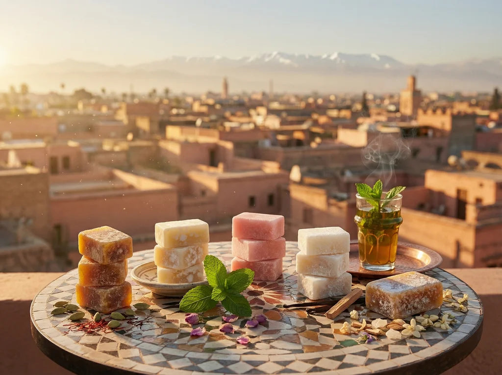 les différentes fragrances des Carrés d'ambre solide