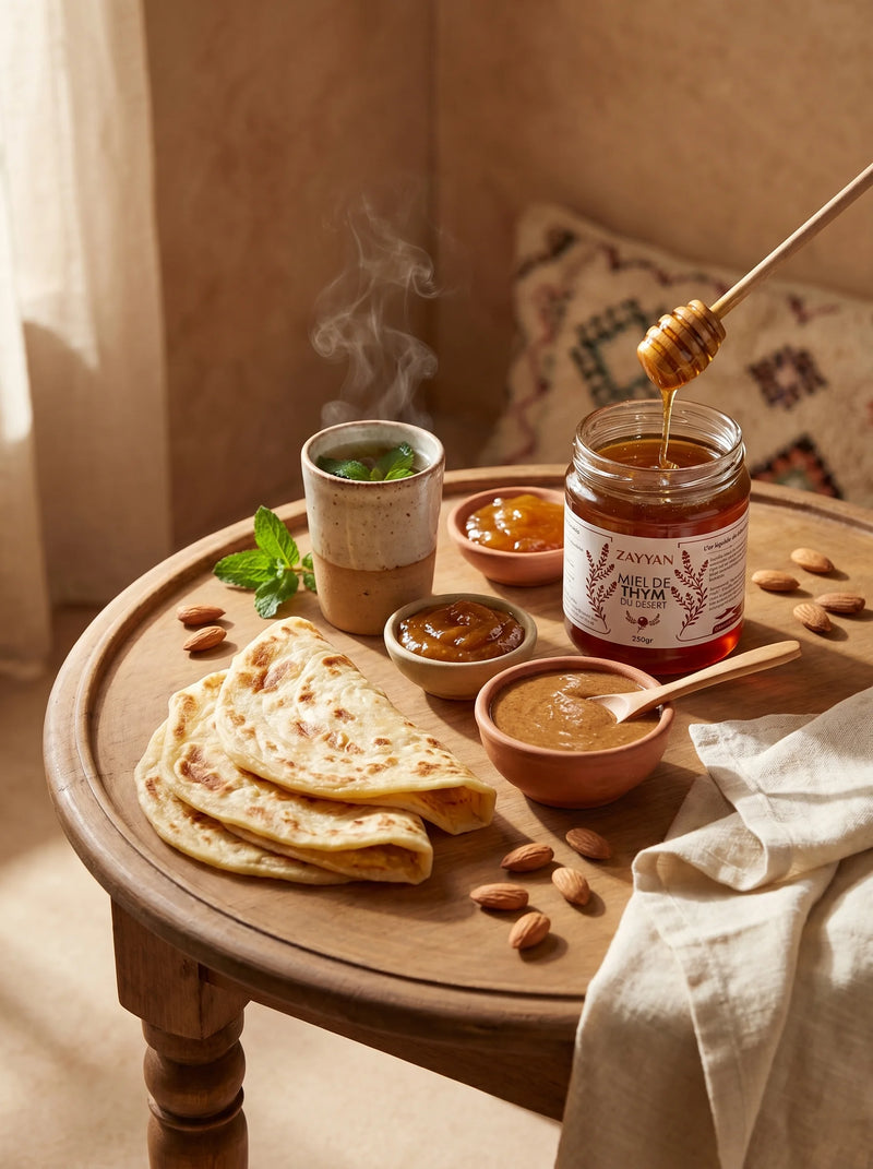 Le rituel beldi : la table du petit-déjeuner marocain