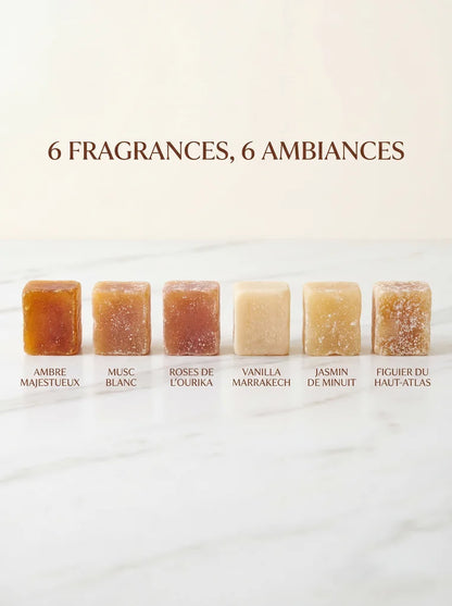 Carré d'ambre fondant - Trio de 3 parfums d'intérieur artisanaux