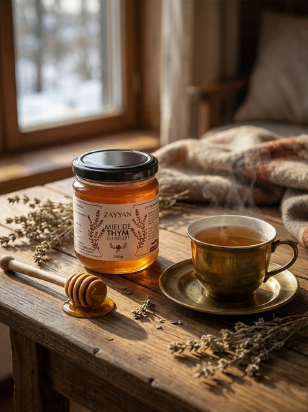 Miel de thym du désert - Miel pur du Sahara marocain, 250g — avantages