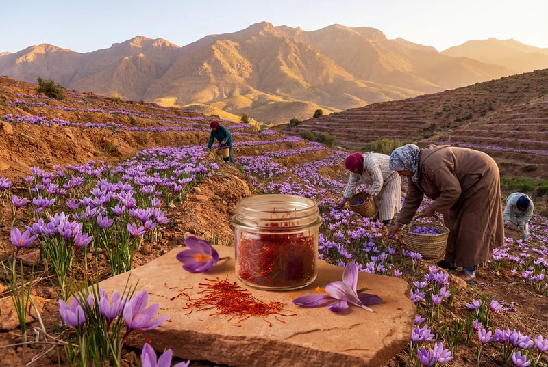 Le safran de Taliouine : l'or rouge du Maroc