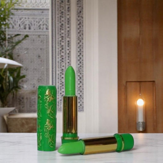 Rouge à lèvres marocain magique – Bâtonnet vert (couleur personnalisée longue tenue)