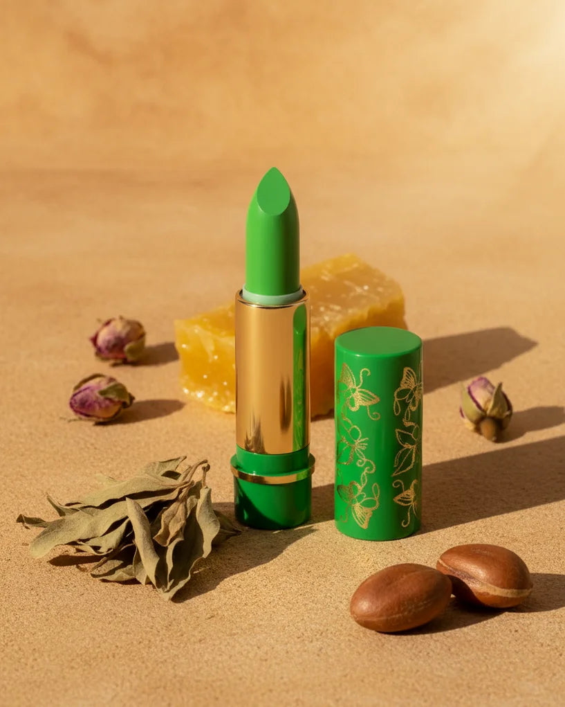 Rouge à lèvres marocain magique — bâtonnet vert