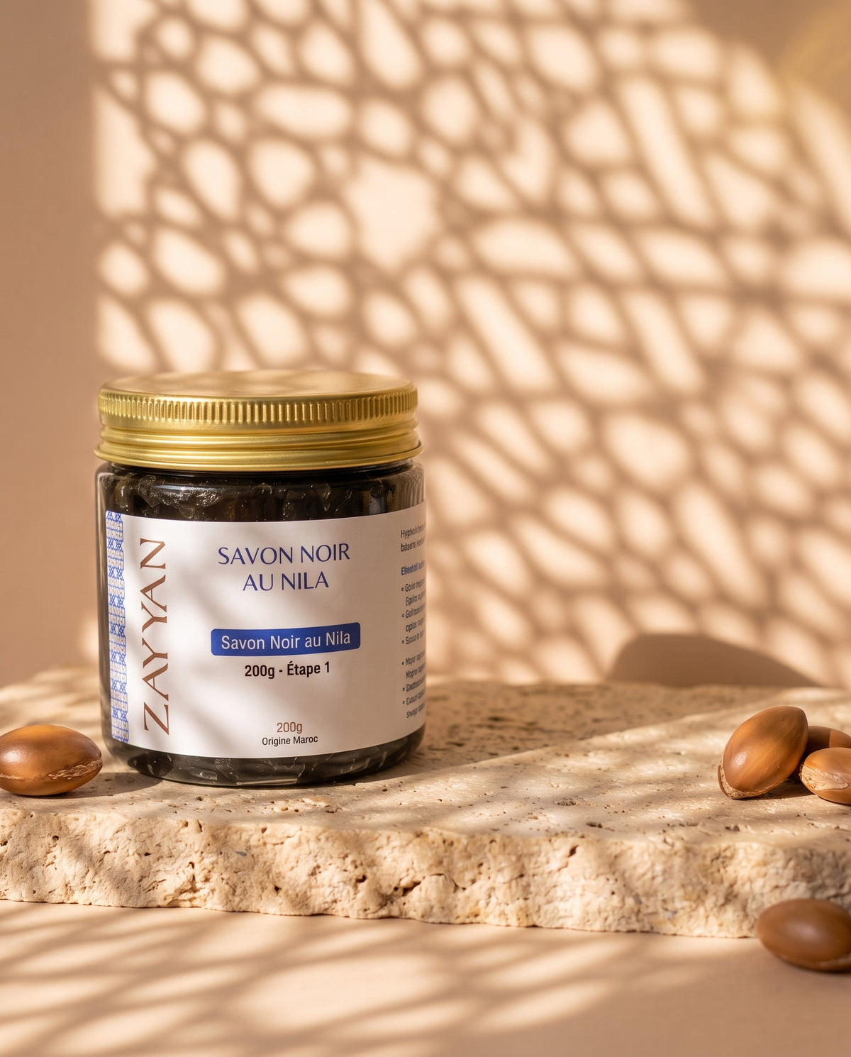 Savon noir beldi au Nila - purifiant hammam marocain, 200g