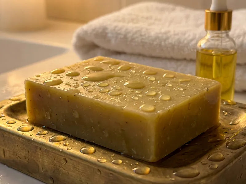 Savon au curcuma & miel - Saponifié à froid, artisanal — avantages