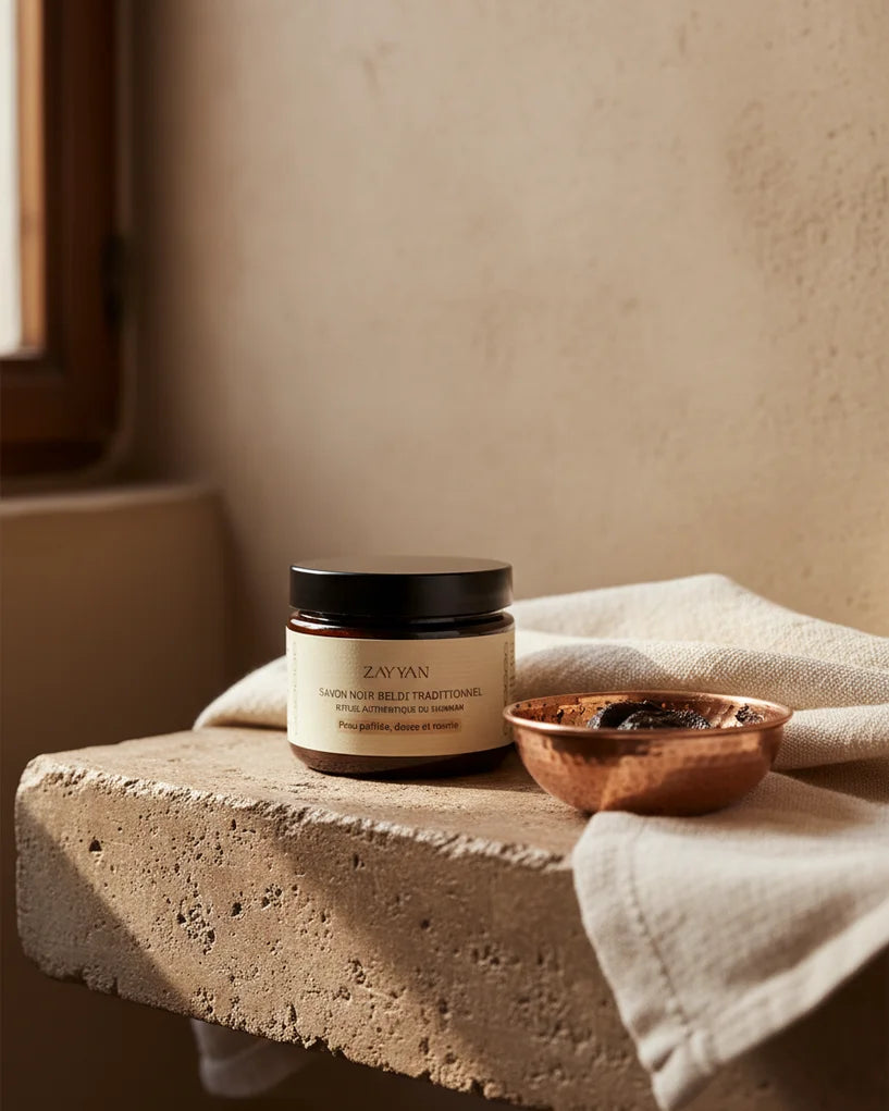 Savon noir pour le corps - gommage doux & hydratant