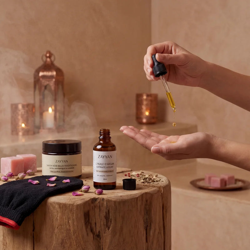 Coffret Rituel Hammam Zen - Carré d'ambre + Pack hammam — avantages