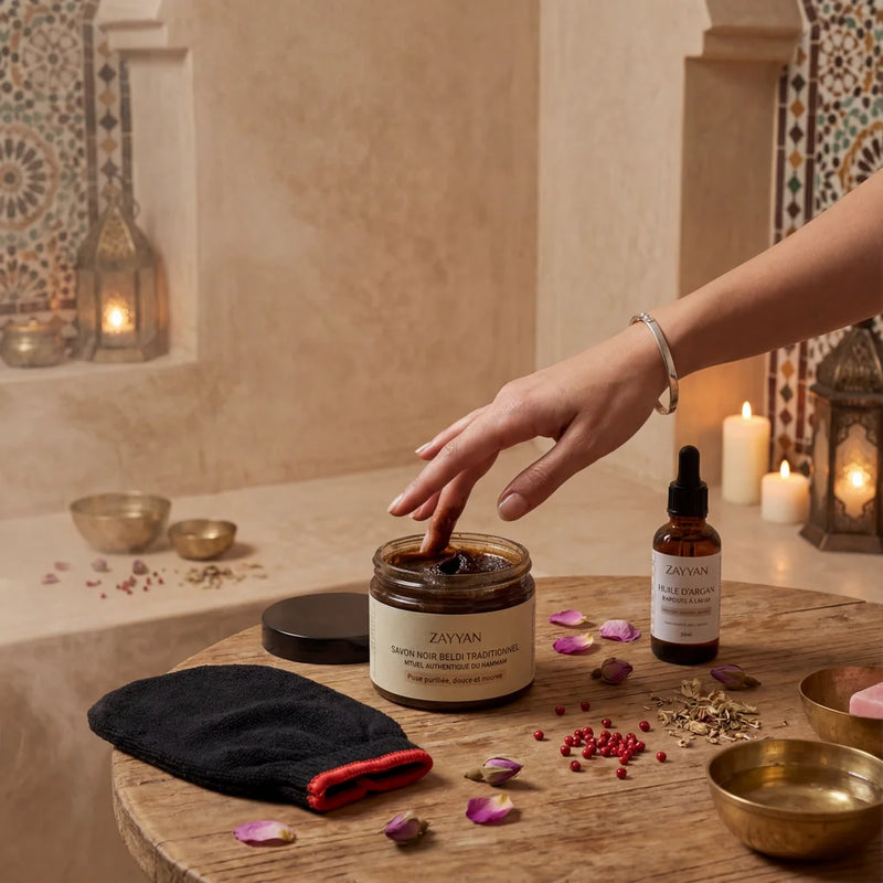 Savon noir pour le corps - gommage doux & hydratant — avantages